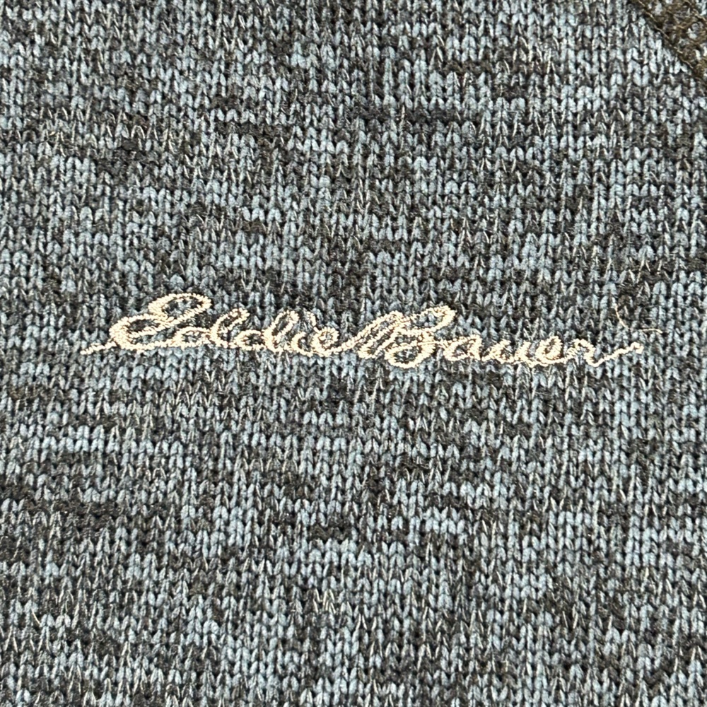 Eddie Bauer Blue Quarter-Zip Pullover size S - Picture 3 of 5